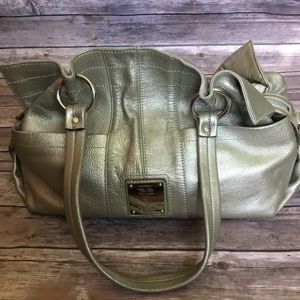 Tignanello metallic leather tote bag purse. NWOT